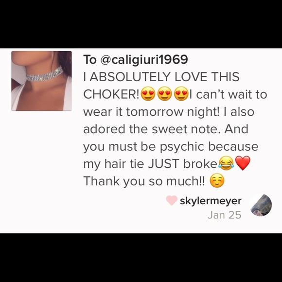 New! Rhinestone Choker Necklace - Picture 5 of 5